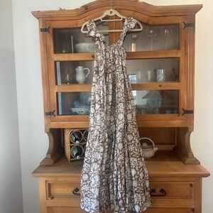 Provence Block Print MIDI Dress